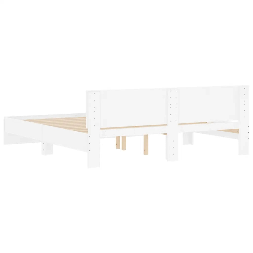 Giroletto con Testiera Bianco 160x200 cm 3207469