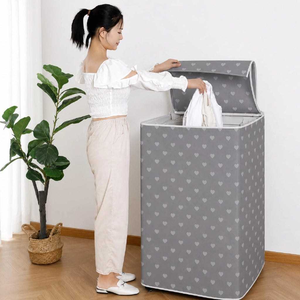 Telo Coprilavatrice Impermeabile 55x58x87 cm Carica dall’Alto con Cerniera 59381