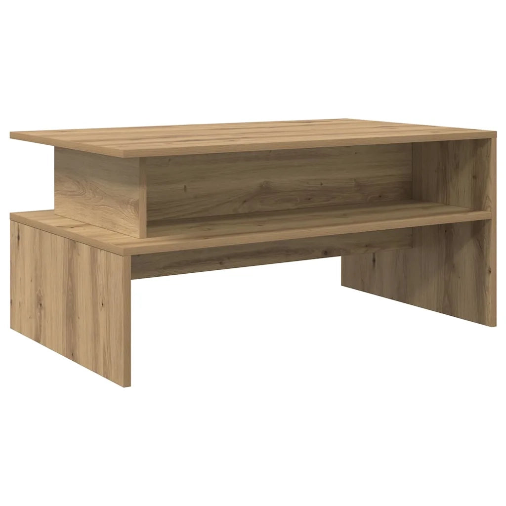 Tavolino da Salotto-Tavolino da soggiorno-Tavolo Rovere artigianale 90 x 55 x 42,5 cm