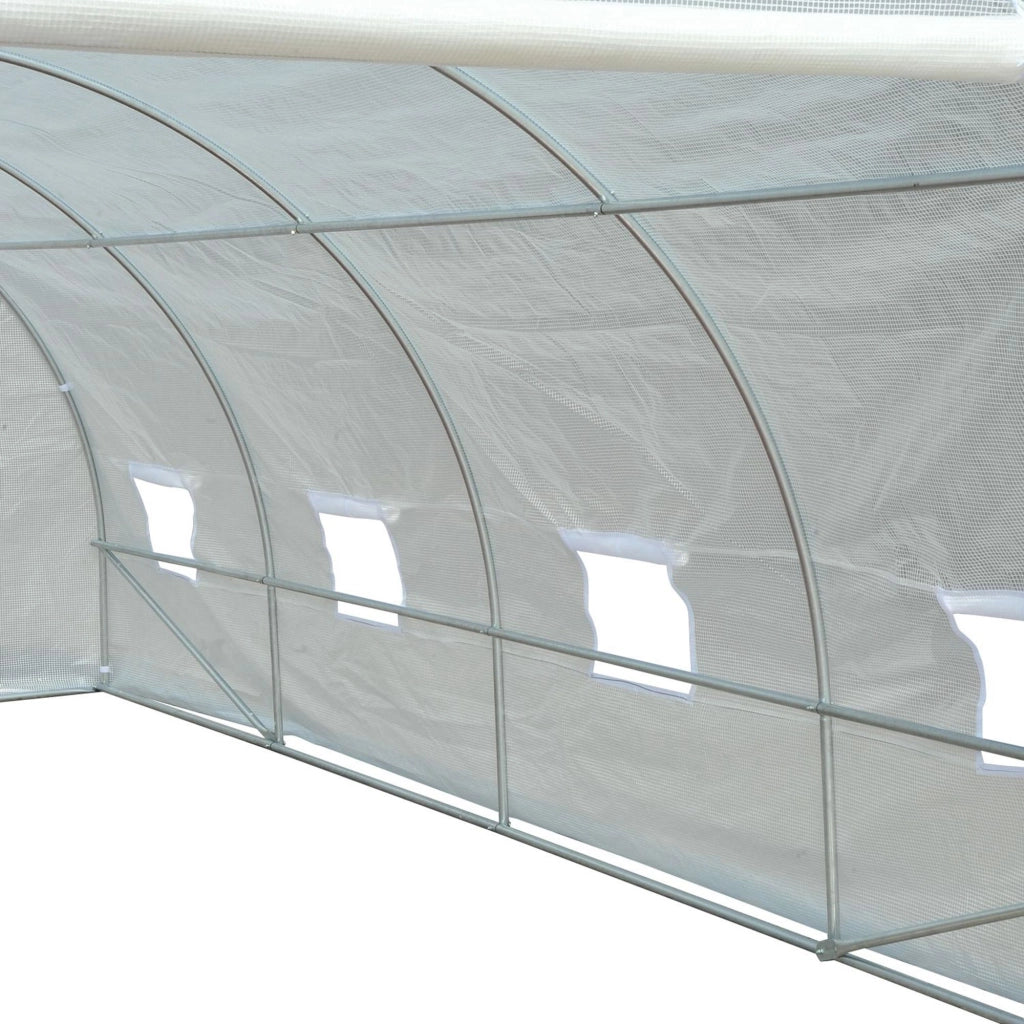 Serra da Giardino a Tunnel ¨C Minimal ¨C Bianco, Metallo, PE, 6x3x2m