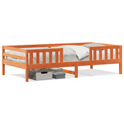 Letto singolo | Letto per adulti | Letto senza Materasso Marrone Cera 90x190 cm in Legno di Pino