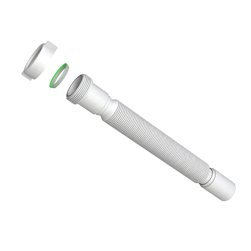 TUBO FLESSIBILE ED ESTENSIBILE C/GHIERA PLASTICA- 11/2 x D. 40 mm- BONOM- pezzi 1