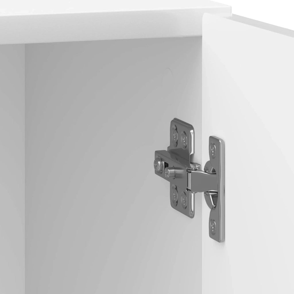 Armadio da Notte 2 pcs Bianco Lucido 43 x 34,5 x 50 cm 894114