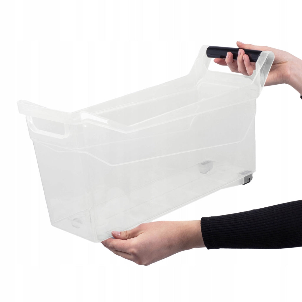 Contenitore organizer KADAX per mobili da cucina, con ruote, 48x17x25 cm, 17 litri.