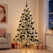 Albero di Natale artificiale con palline 210 cm 300 LED 3466407