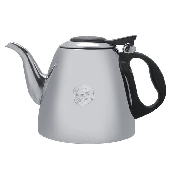 Apparecchio per l'acqua calda in acciaio - Cucina elettrica ad induzione - Sostenibile e efficiente - Nero - The e caffè - 1,2 Litri - Adatto per te e caffè...