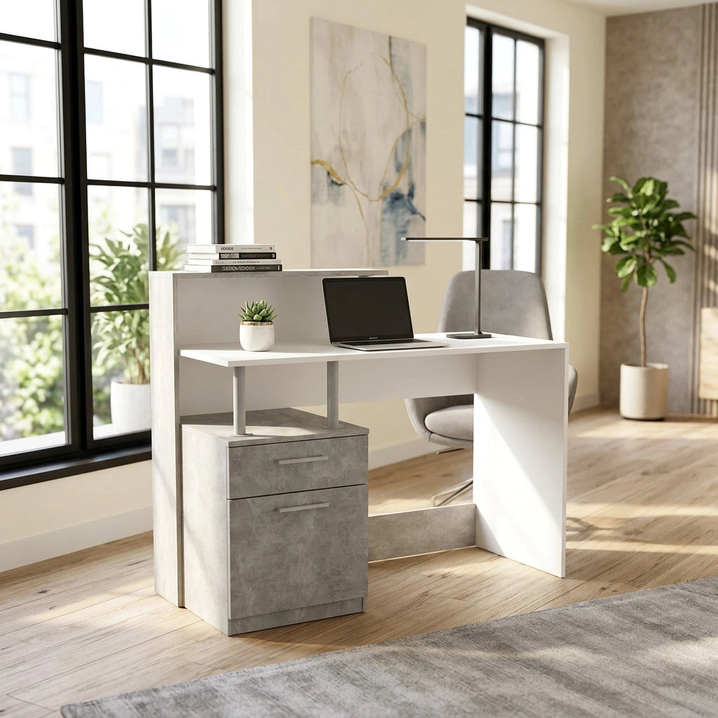 Scrivania Moderna di Design cm 121 5x52x95 - GIB