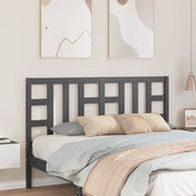 Testiera per Letto Grigia 166x4x100cm in Legno Massello di Pino cod mxl 31752