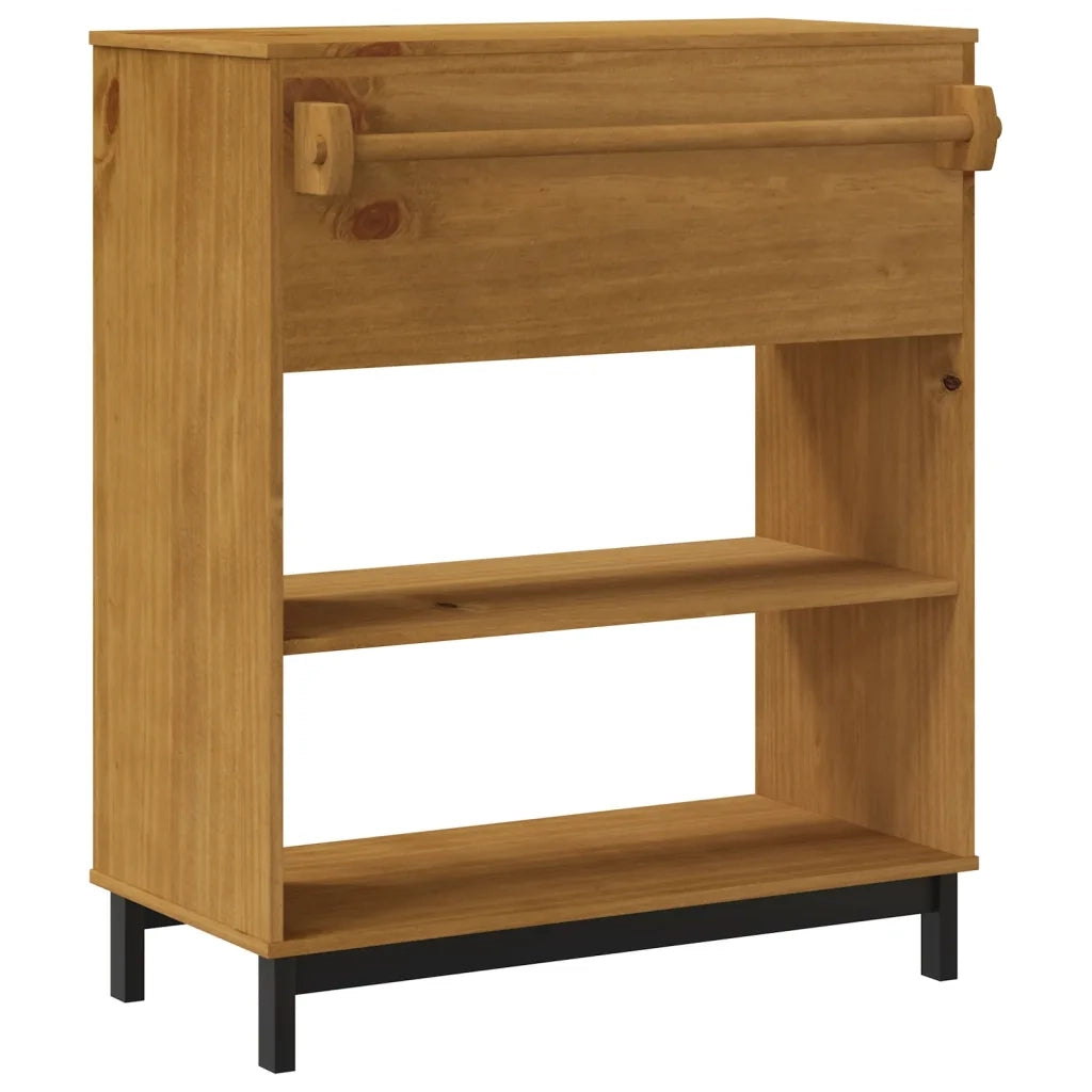 Tavolino da Bar-Tavolino da soggiorno-Tavolo FLAM 92x45x110 cm in Legno Massello di Pino