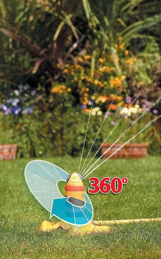 Rotatore per irrigazione, sistema di irrigazione, assestatore per giardino, Copre un'area di irrigazione fino a 200 m²