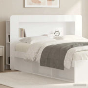 Testata del letto Bianco Lucido Legno ingegnerizzato 8001277