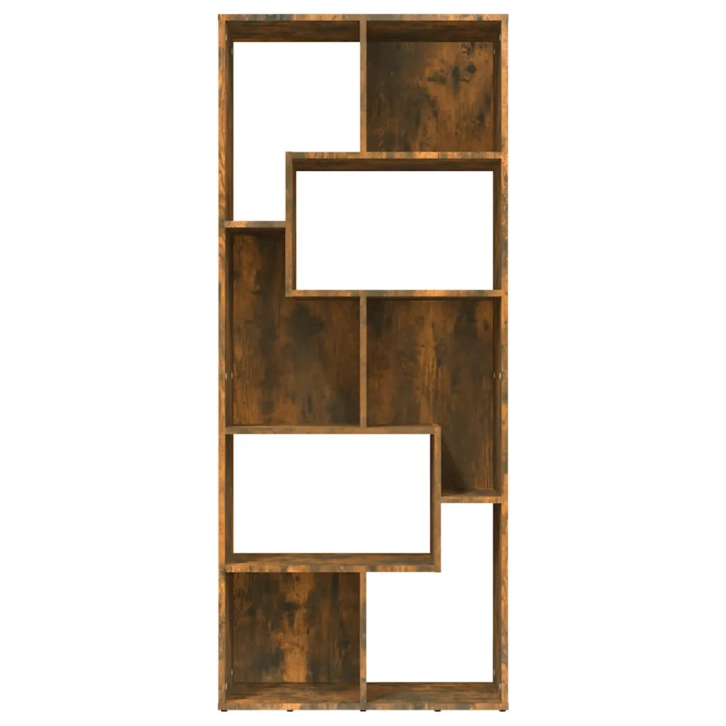 Libreria Rovere Fumo 67x24x161 cm in Legno Multistrato cod mxl 22929