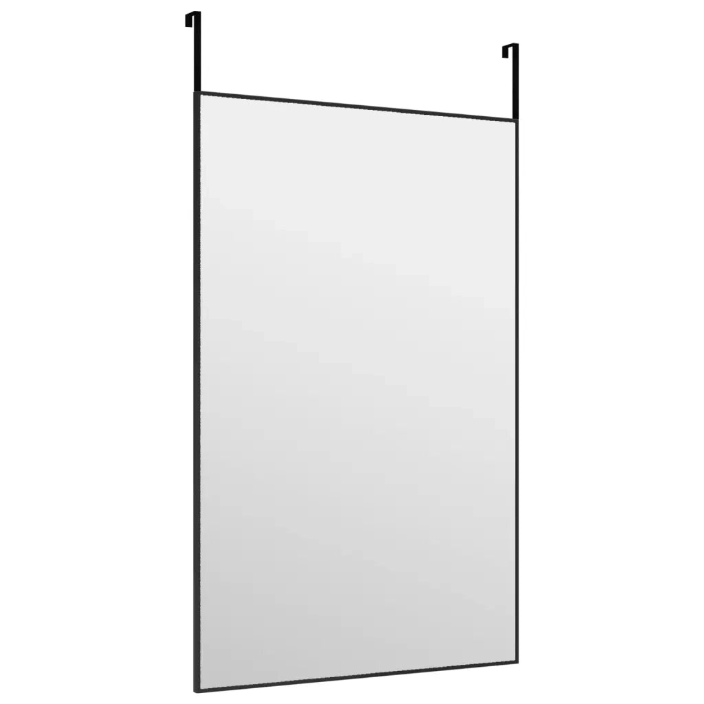 Specchio da Porta Nero 50x80 cm in Vetro e Alluminio cod mxl 50429