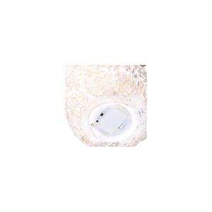 Babbo natale led resina con renna e pupazzo cm 27,5x20h48