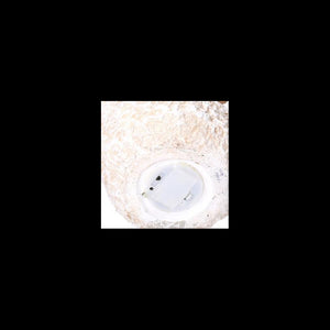 Babbo natale led resina con renna e pupazzo cm 27,5x20h48