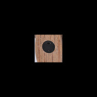 Babbo natale resina led con albero rosso cm 19x10h55,5