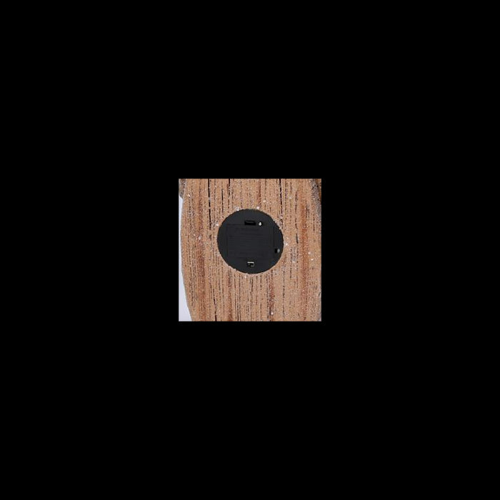 Babbo natale resina led con albero rosso cm 19x10h55,5