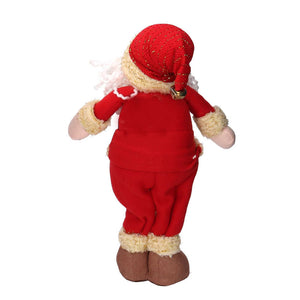 Babbo natale tessuto rosso cm 25x9h45