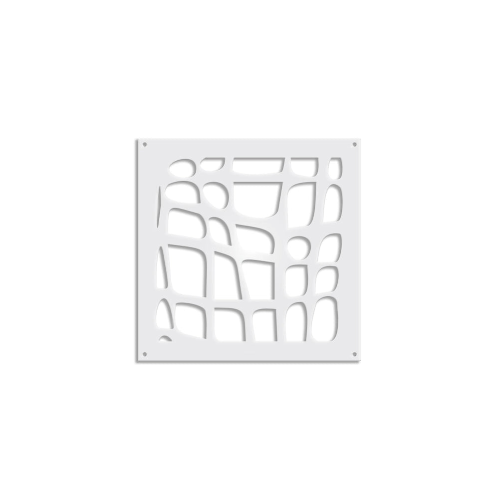 ABSTRACT - Pannello in PVC traforato - Parasole Colore: bianco, Misura: 48x48 cm