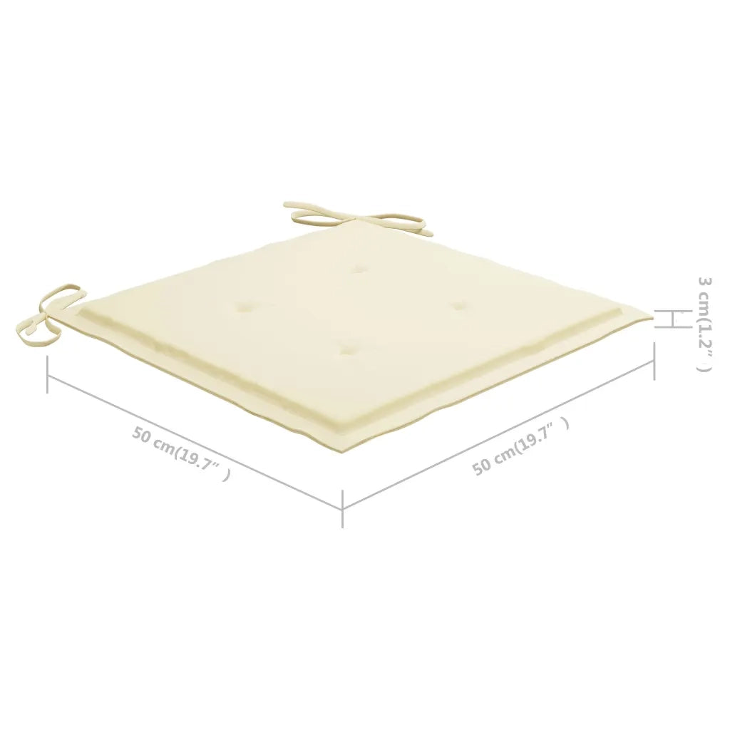 Sedie da Giardino con Cuscini 8 pz in Legno Massello di Acacia 3078168