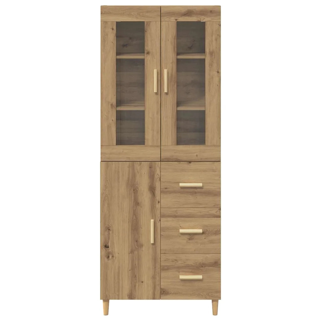 Credenza con cassetto Rovere artigianale 69,5 x 34 x 180 cm