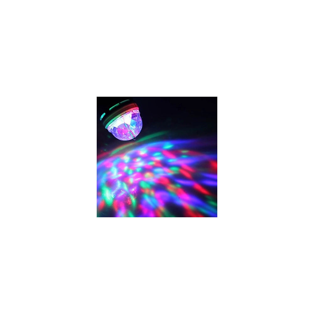 Trade Shop - Lampadina Led Rgb Multicolor Attacco E27 Luce Led Colora Rotante 3watt 3w -
