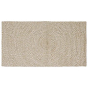 Tappeti per area Naturale e Bianco 100 x 200 cm Juta
