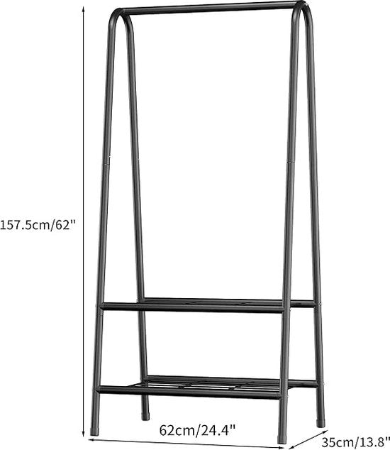 Armadio aperto, attaccapanni, stanghetto, guardaroba 35D x 62L x 157,5H centimetri