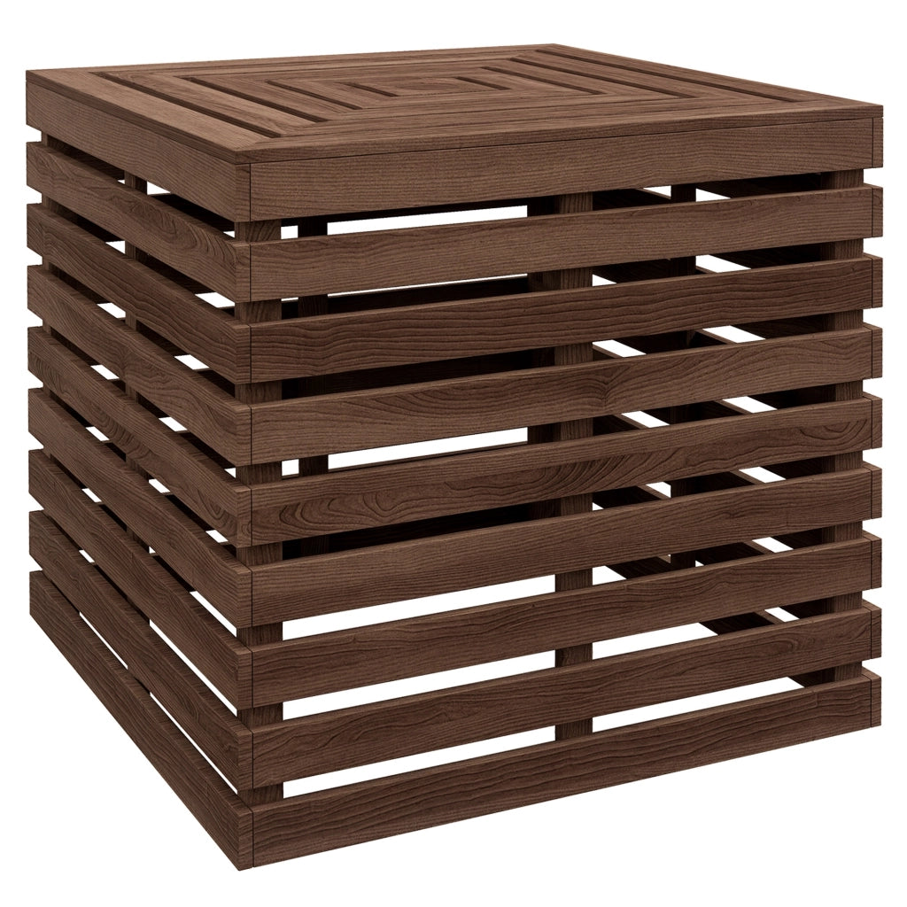 Coffre da giardino 2 in 1 con foro per ombrellone ¨C zephmum ¨C Legno