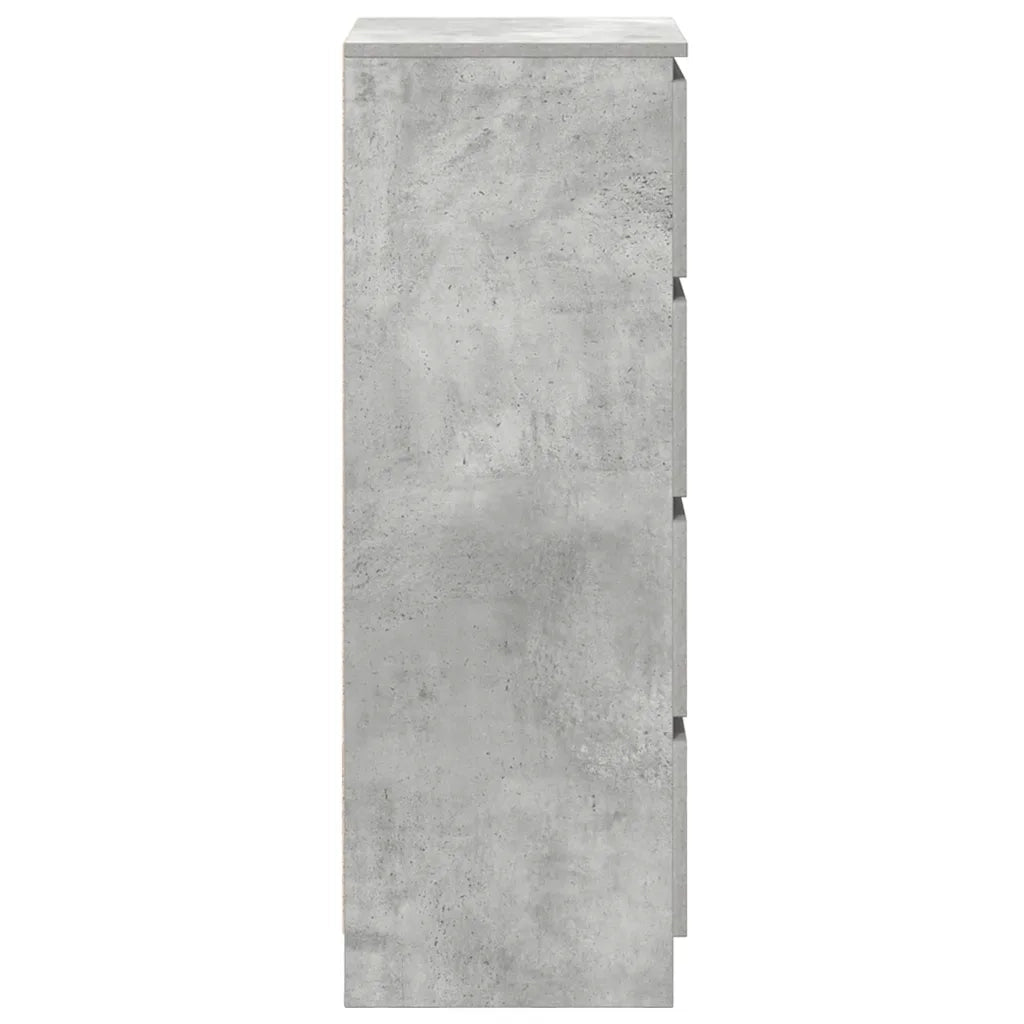 Credenza-Buffet-Armadio da cucina Grigio Cemento 37,5x35x99 cm in Legno Multistrato