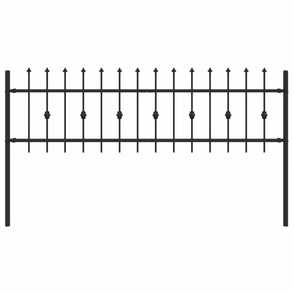 Recinzione da Giardino | Recinzione a punte Asten Nero