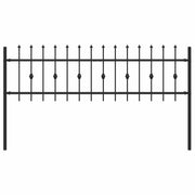 Recinzione da Giardino | Recinzione a punte Asten Nero