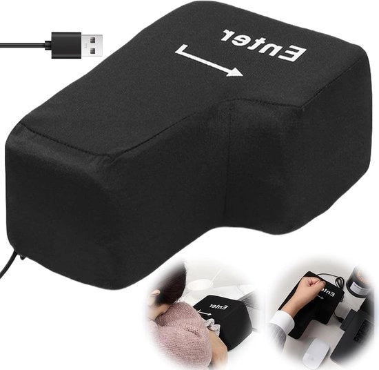 Cuscino da battito per il riduzione dello stress - Cuscino con cavo USB - Tastiera multifunzionale - Strumento per ridurre lo stress per ufficio, casa e viaggio d'ufficio.