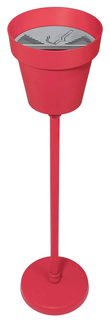 Spegnisigarette Posacenere da Esterno in Ferro Belfer Ashtray 42/SPS Rosso