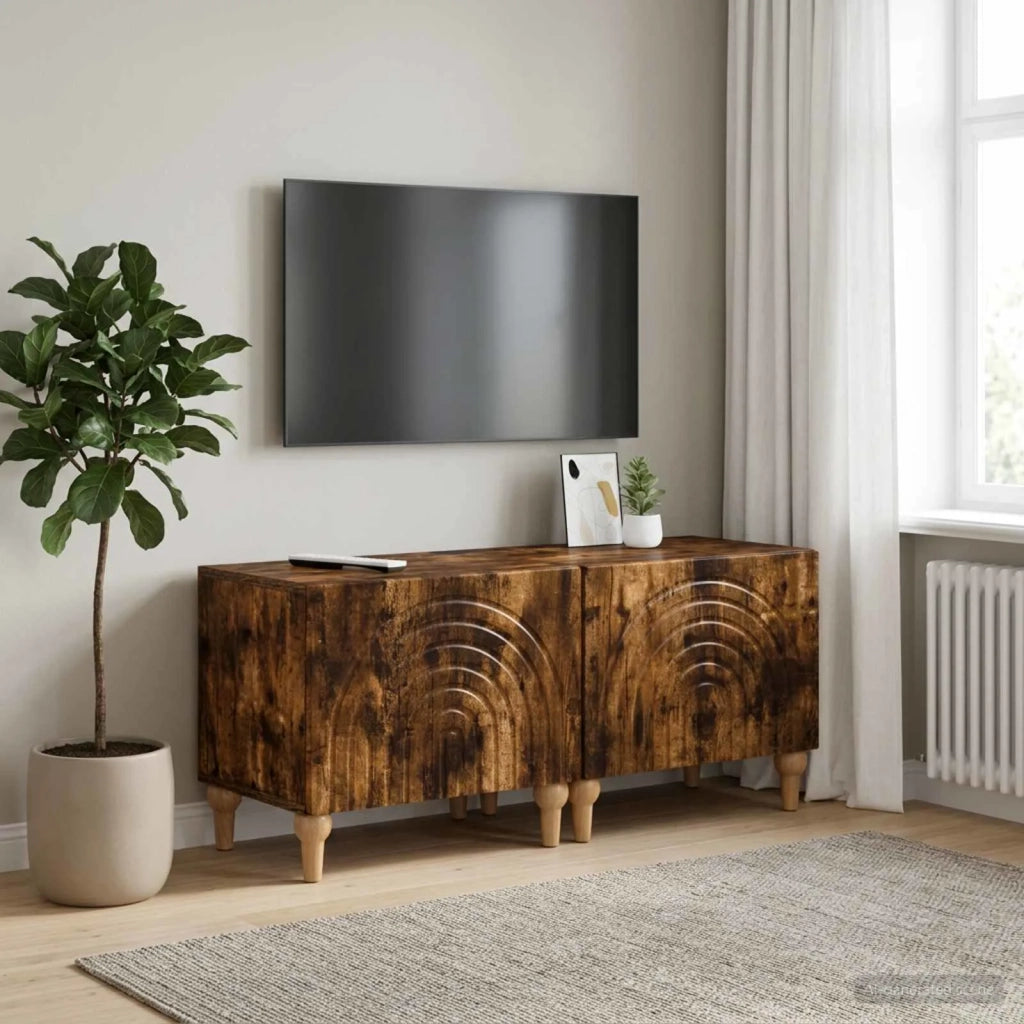Mobile TV Rovere Fumo Legno ingegnerizzato 896240