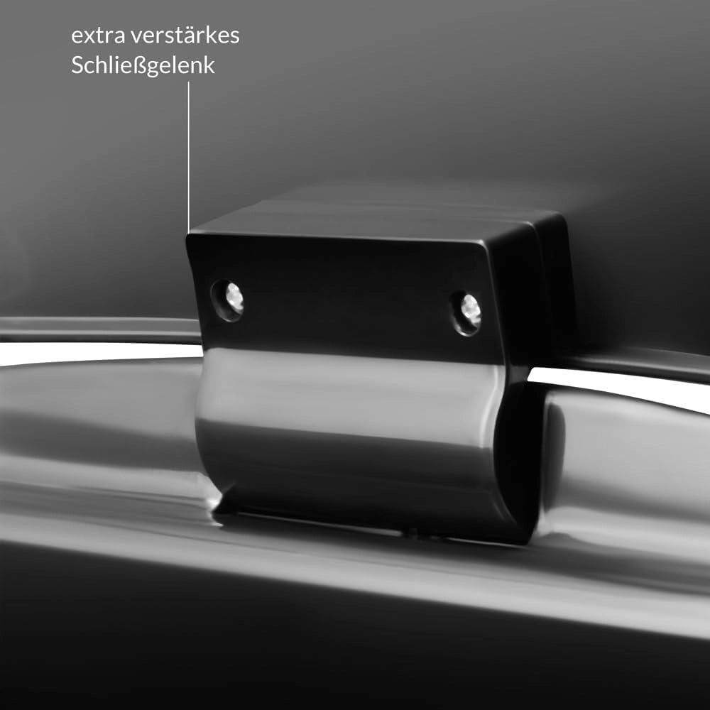 ® Cestino a Sensore incl. Cavo di Ricarica Acciaio Inox Display LED Touchless Pattumiera Smart Raccolta Differenziata