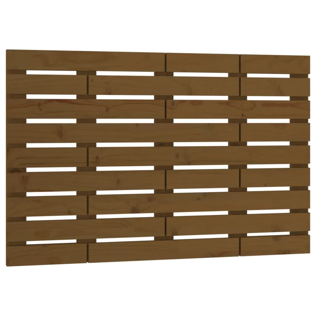 Testiera da Parete Ambra 106x3x63 cm in Legno Massello di Pino