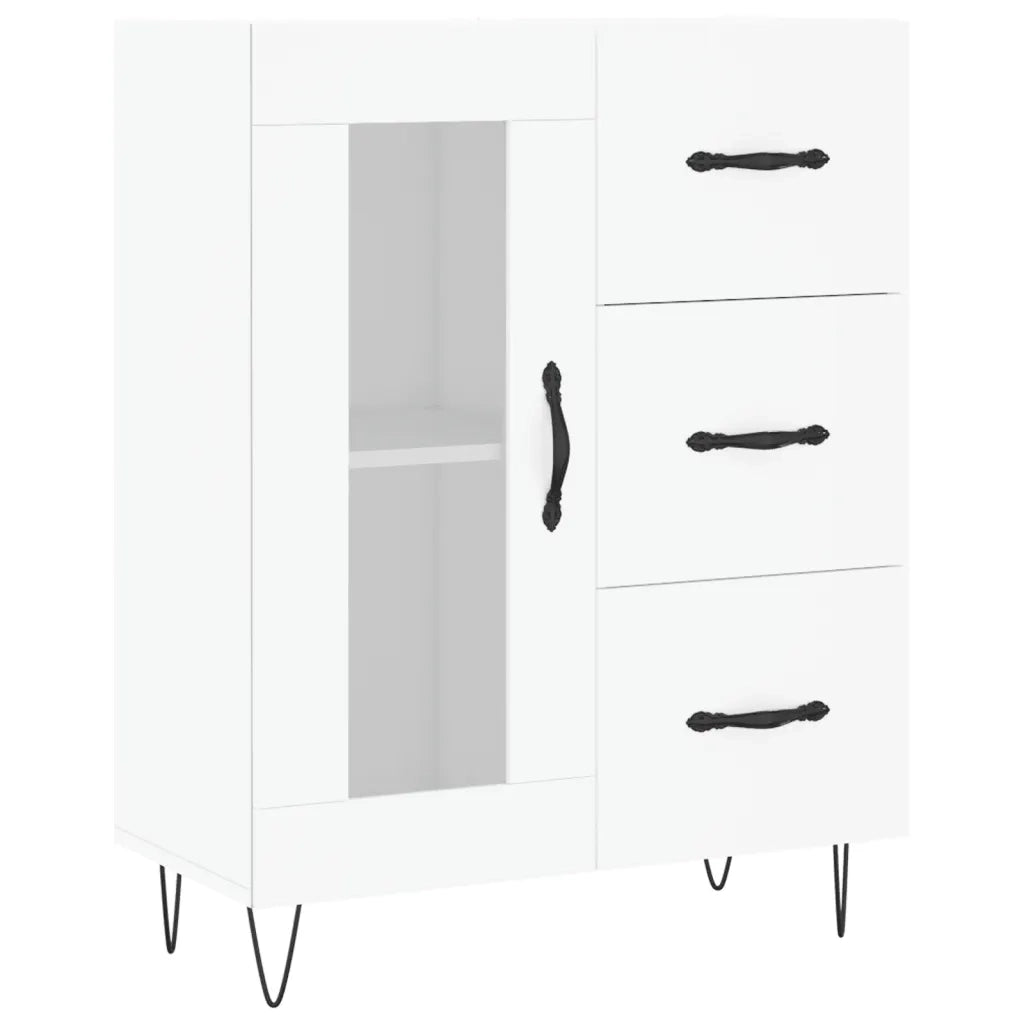Credenza Bianca 69,5x34x180 cm in Legno Multistrato 3198097