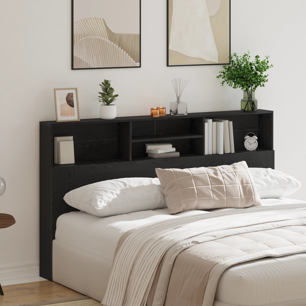 Cabina testiera  Nero Rovere 180x19x103,5 cm
