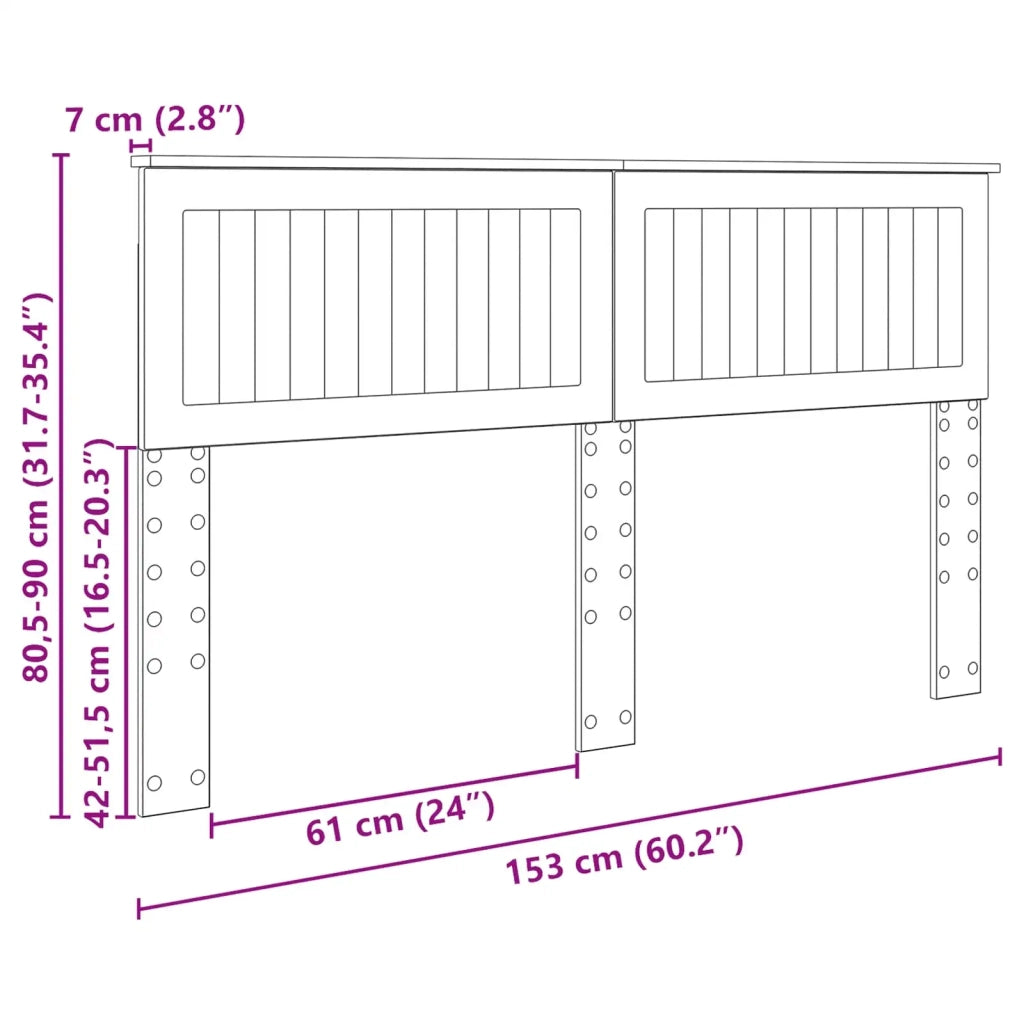 Testiera Rovere fumé Legno multistrato 888413