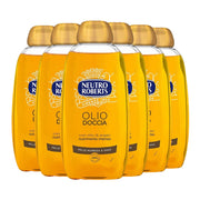 SET 6 NEUTRO ROBERTS DETERGENTE OLIO DOCCIA 250ML CON OLIO ARGAN