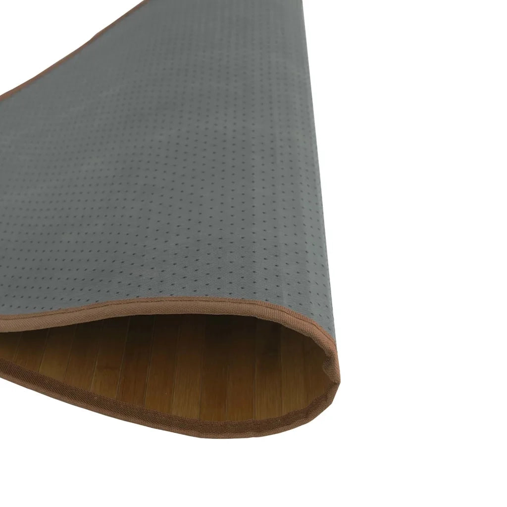 Tappeto Rotondo Marrone 100 cm in BambÃ¹