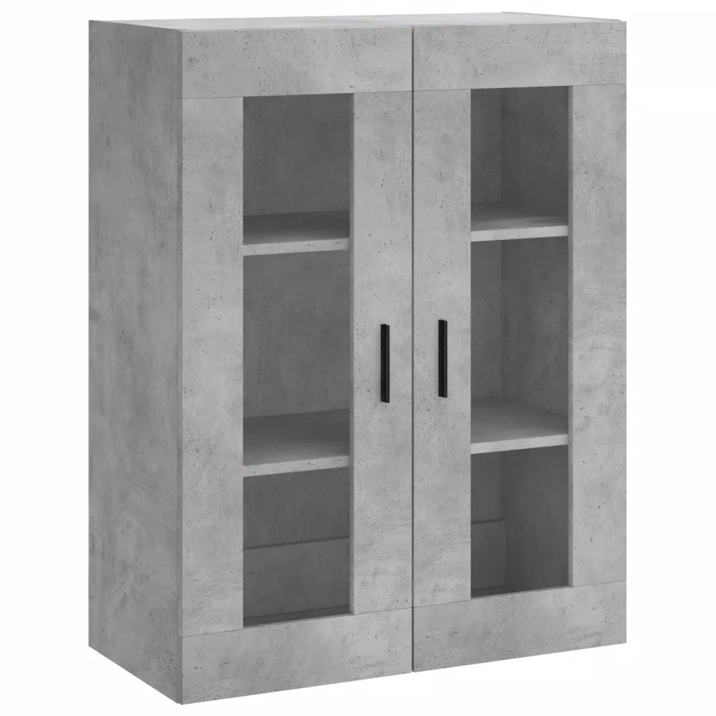 Mobile a Parete Grigio Cemento 69,5x34x90 cm 828496