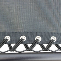 Sedia Sdraio Zero Gravity Reclinabile Pieghevole 88x65x110 h cm in Acciaio e Textilene Nero