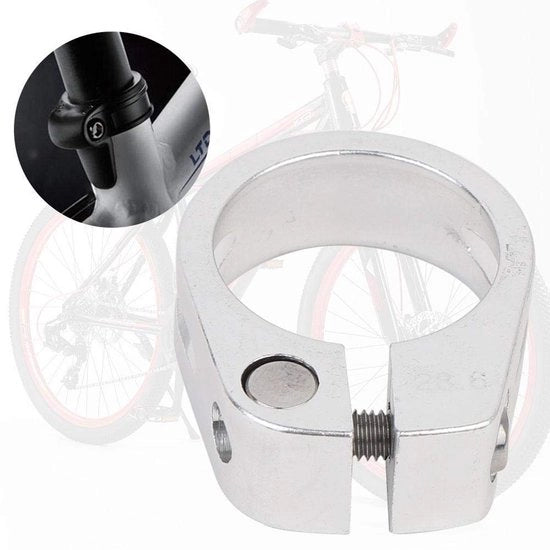 Pompa a bicicletta con vite a stella 28,6 mm - Piastra di attacco - Lega di alluminio - Duraturo - Installazione semplice - Ideale per appassionati di bicicletta