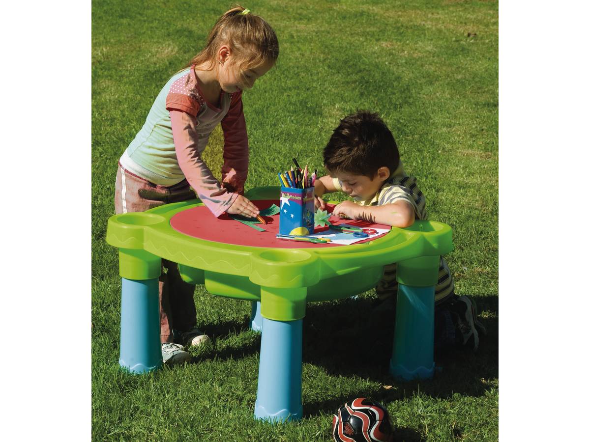 Tavolo da gioco di sabbia e acqua "Plouf Plouf Plouf" - 0,73 x 0,66 x 0,44 m