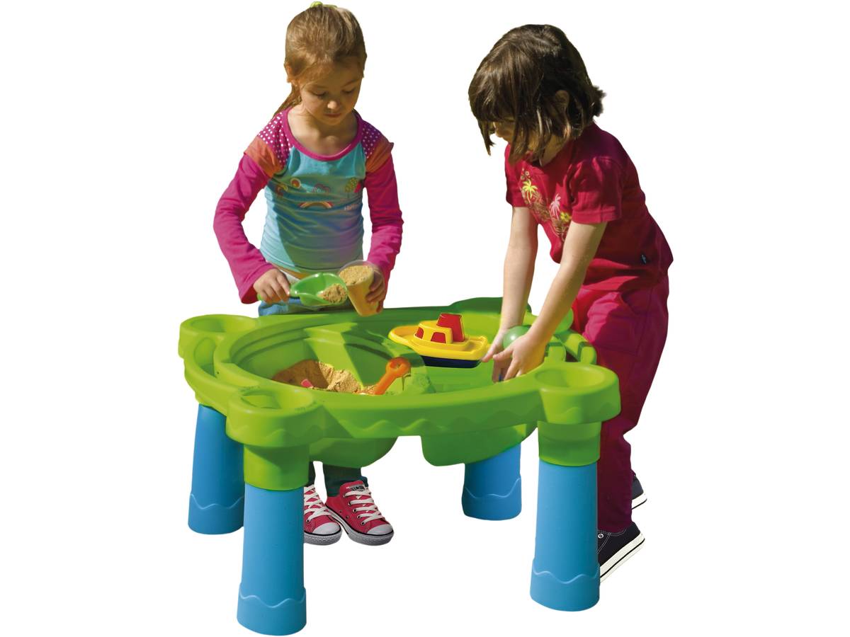 Tavolo da gioco di sabbia e acqua "Plouf Plouf Plouf" - 0,73 x 0,66 x 0,44 m