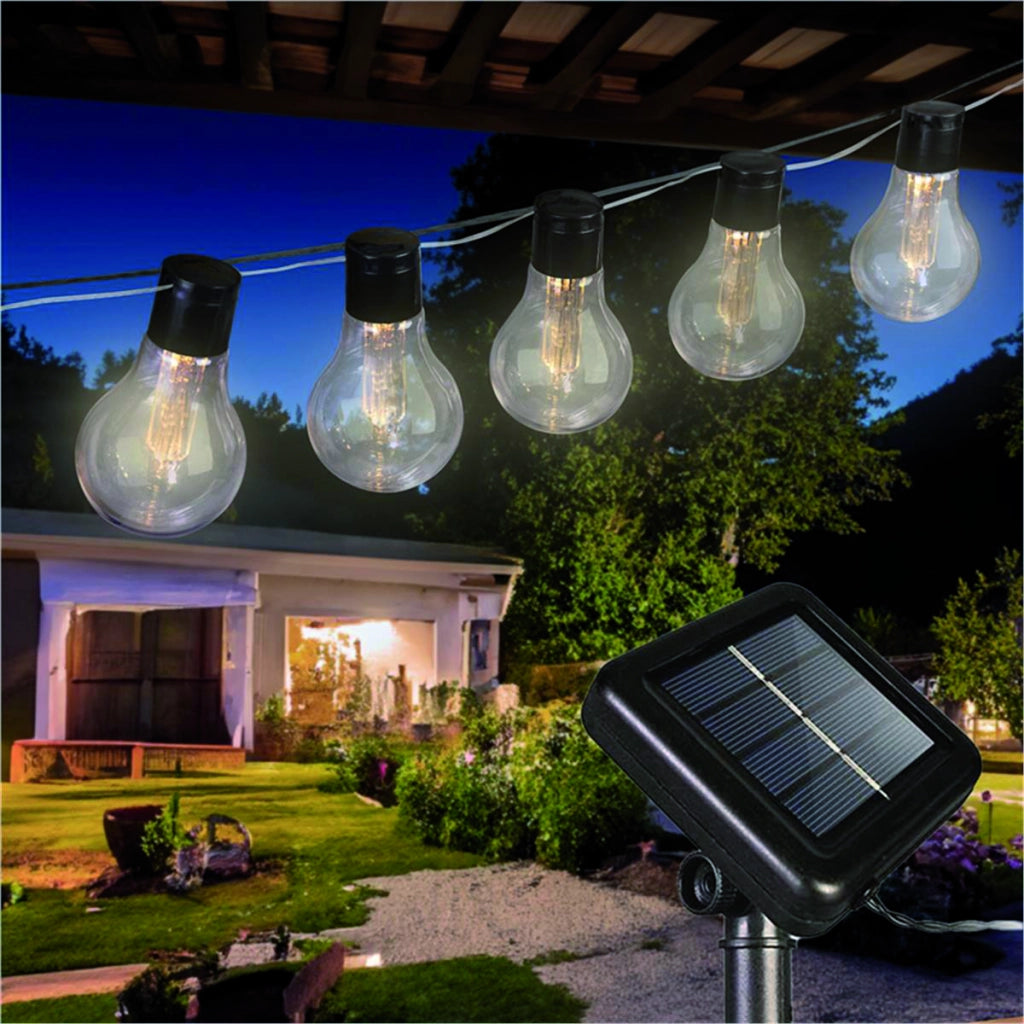 Suprema CATENA LUMINOSA SOLARE, 40 led, 12W, mt. 10x40 luci, luce calda