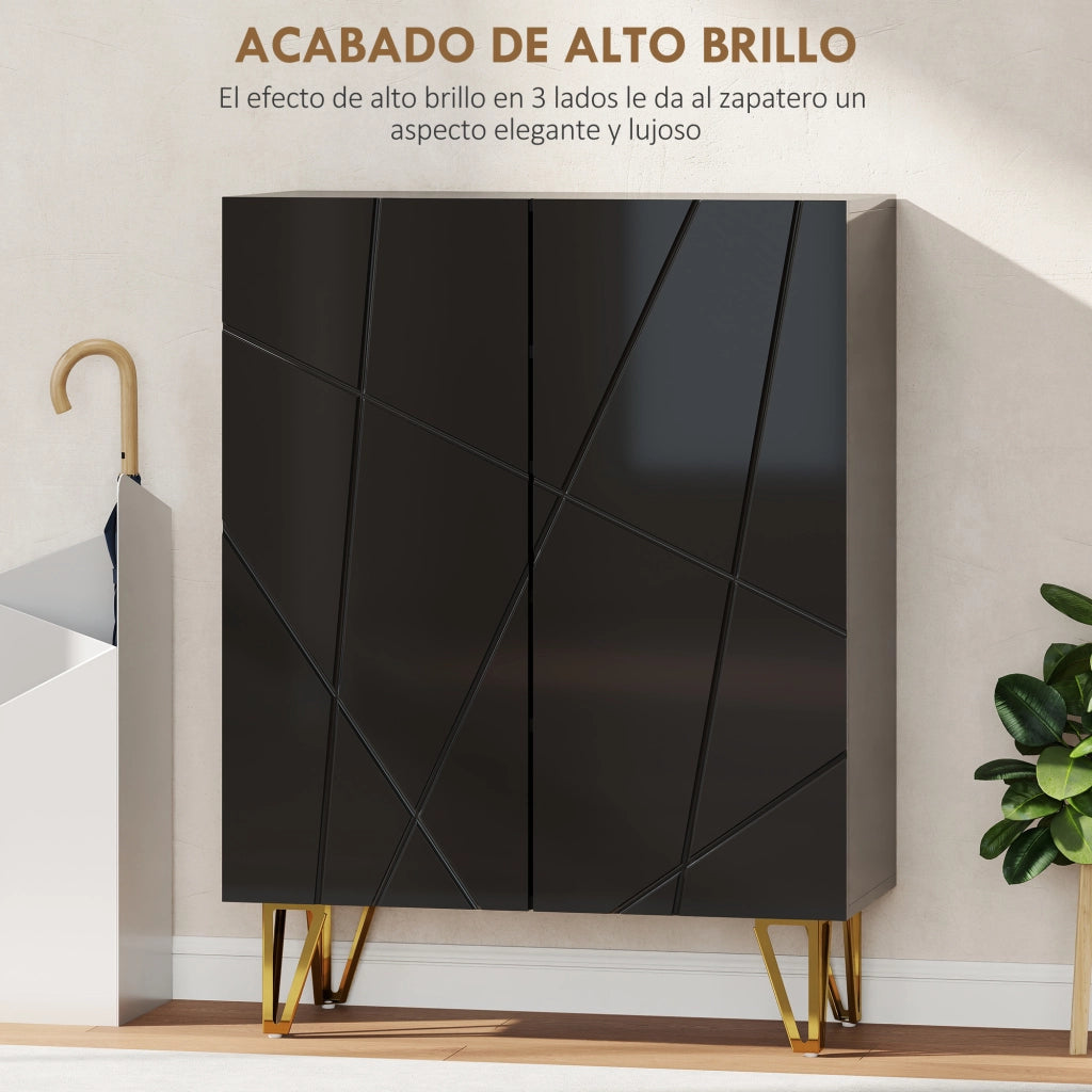 Scarpiera con Ripiani Aggiustabili ¨C zephmum ¨C Nero 72x31.5x95 cm