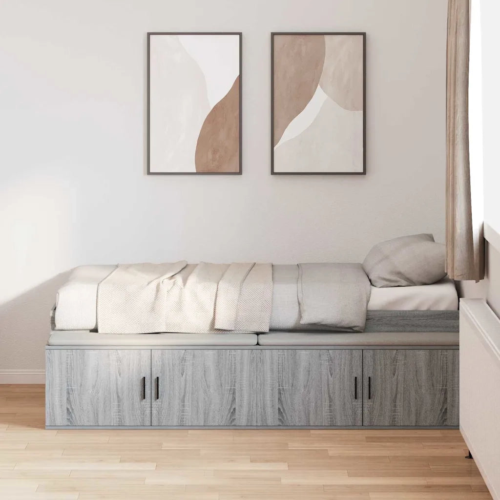 Struttura del letto Grigio Sonoma 80 x 200 cm Legno multistrato 3335202